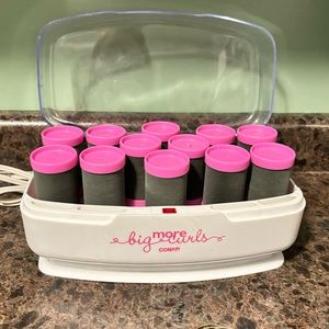 Conair More Big Curls Hairsetter 12 Hot Rollers Curlers Pageant Beauty Tested